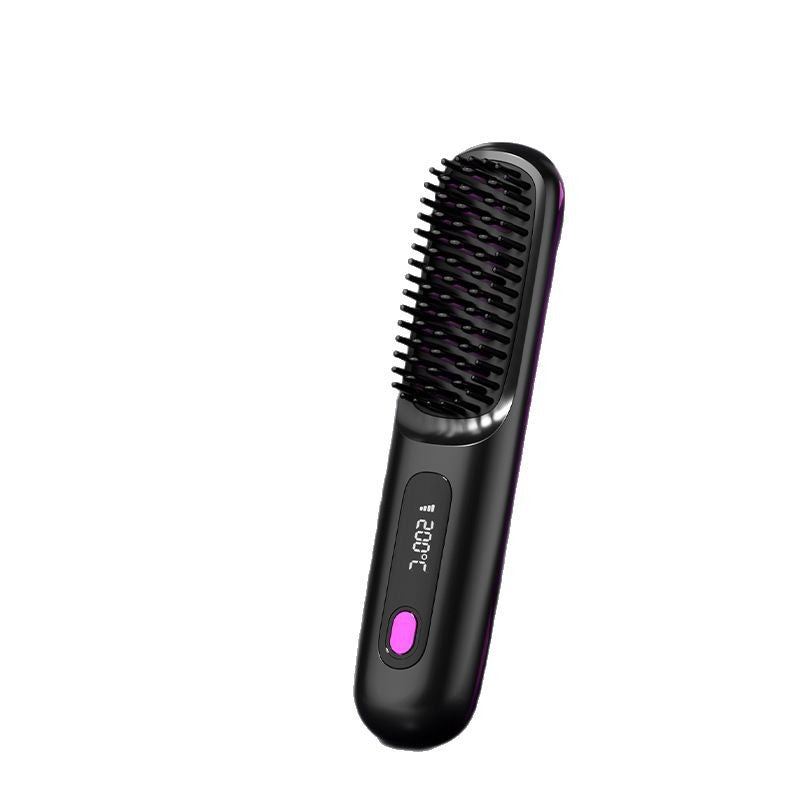 Portable straightening and curling comb