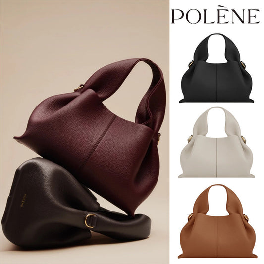 Polene Cloud Leather Crossbody Bag