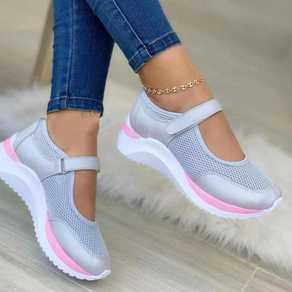 Womens Knitted Velcro Sandals