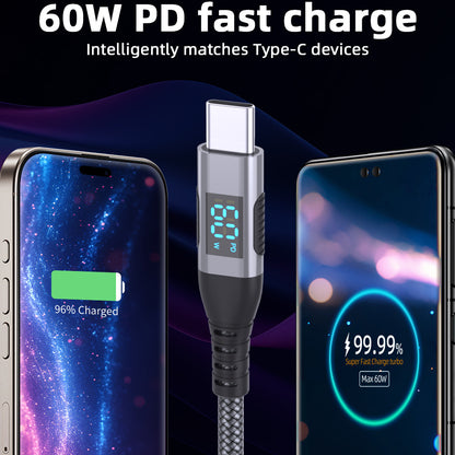 Digital Display Type-C Fast Charging Cable
