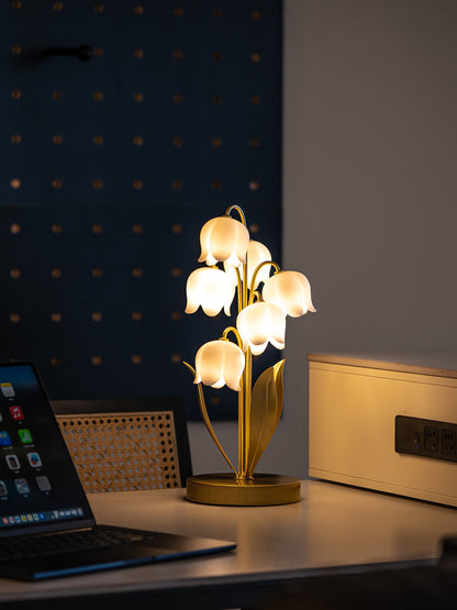 Lily of the Valley Table Lamp with Remote Dimming