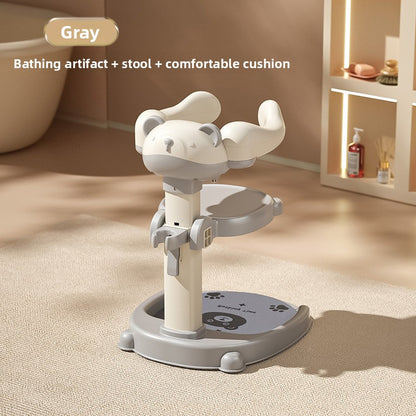 Adjustable Height Baby Standing Bath Tub