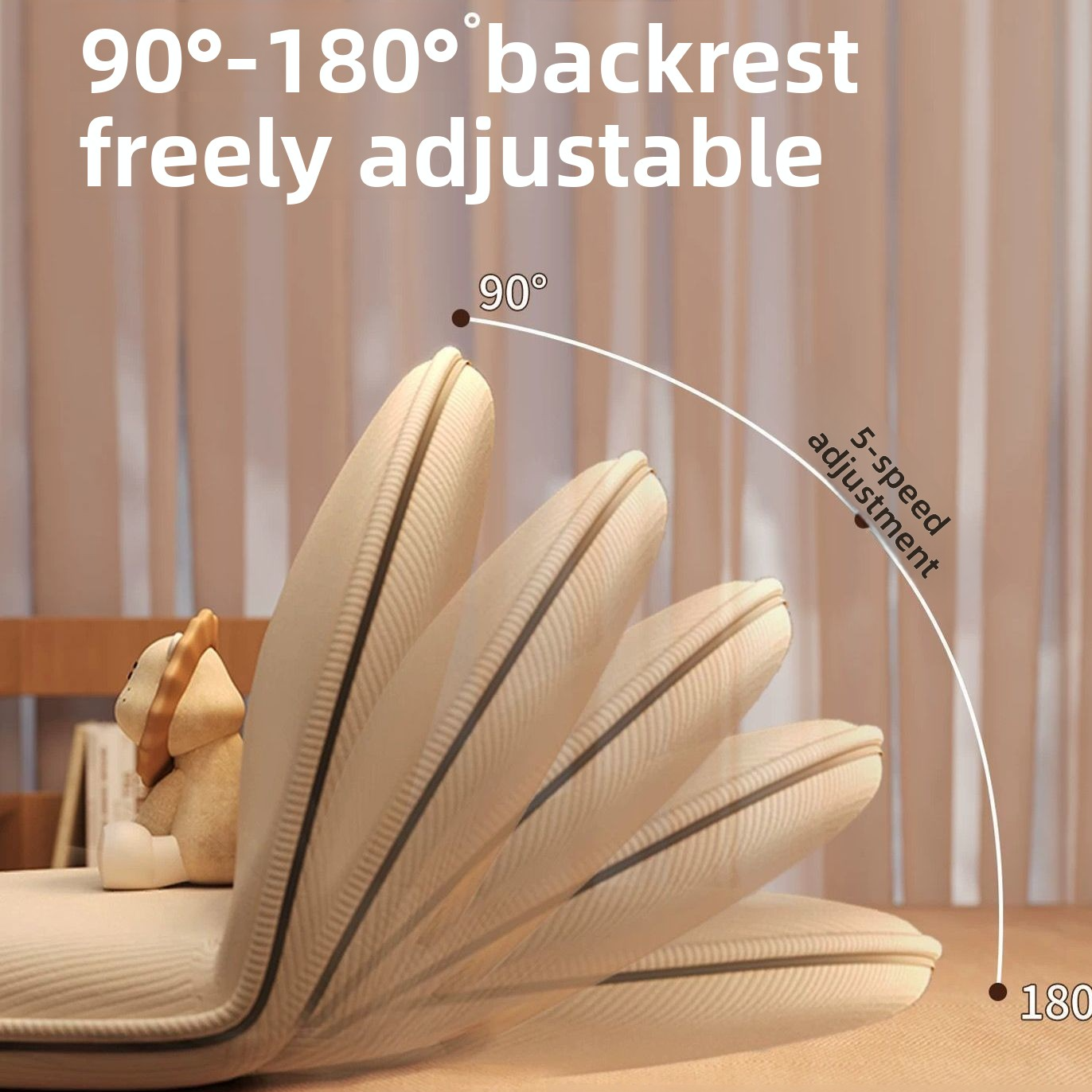 Foldable Lounge Chair with Backrest