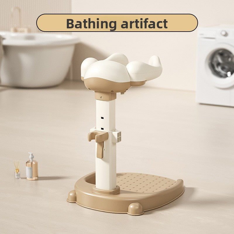 Adjustable Height Baby Standing Bath Tub