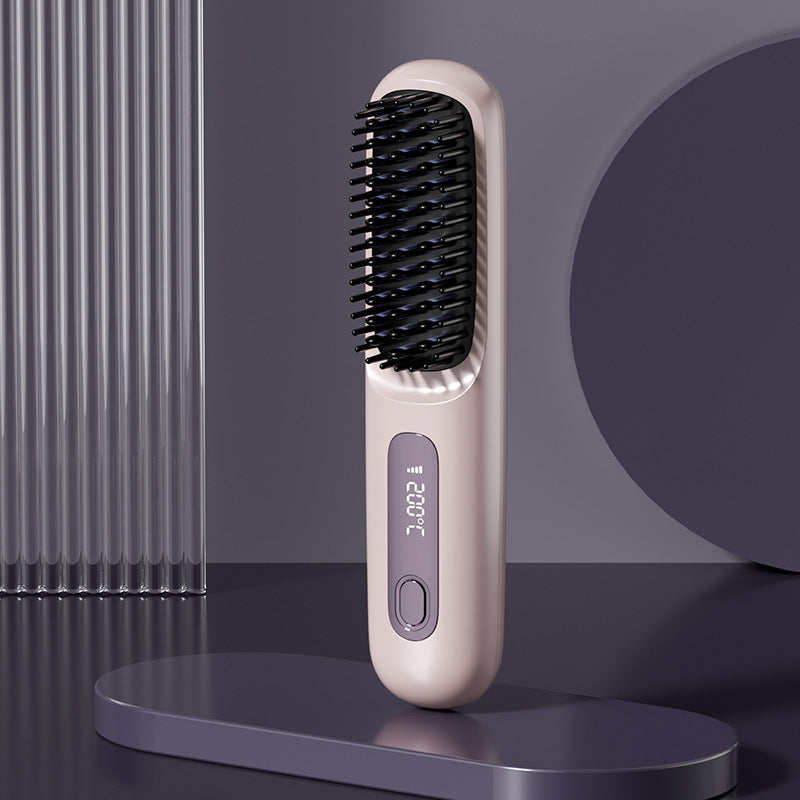 Portable straightening and curling comb