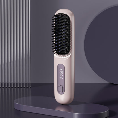 Portable straightening and curling comb