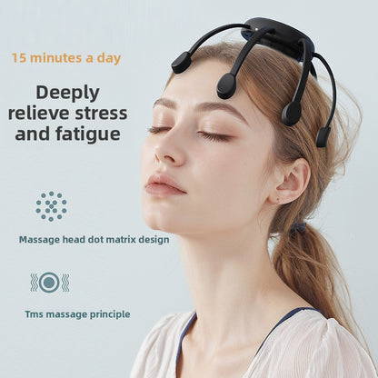 Octopus Head Massager with Vibration Therapy