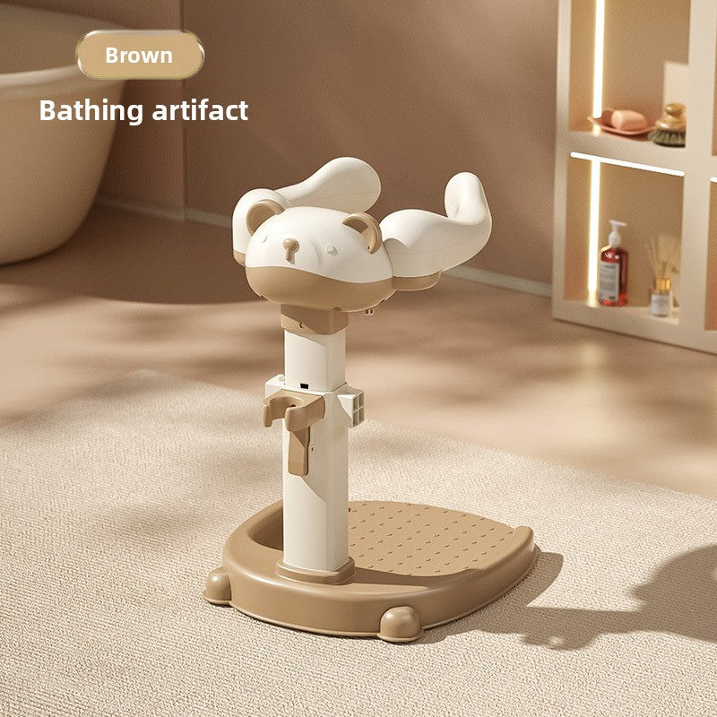 Adjustable Height Baby Standing Bath Tub