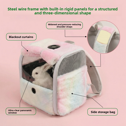 Transparent Pet Travel Backpack with Thermometer