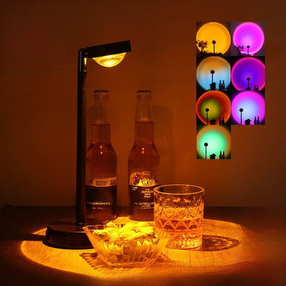 Sunset Rainbow Projection Atmosphere Light