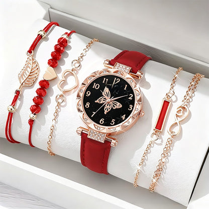 Rose Gold Diamond Accent Quartz Watch