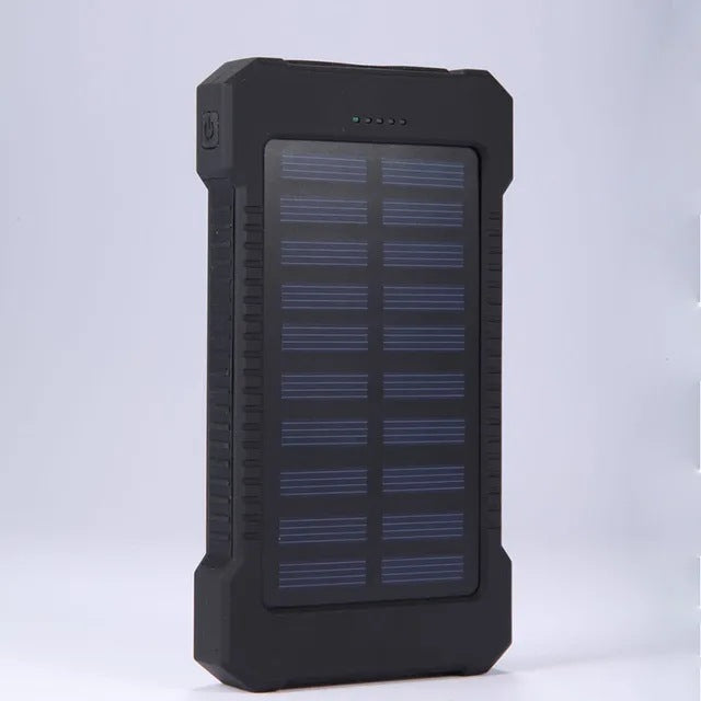 Solar Charger Power Bank with Compass and Carabiner