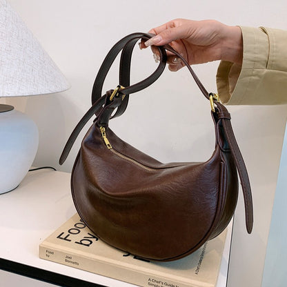 Retro Soft Leather Crossbody Bag
