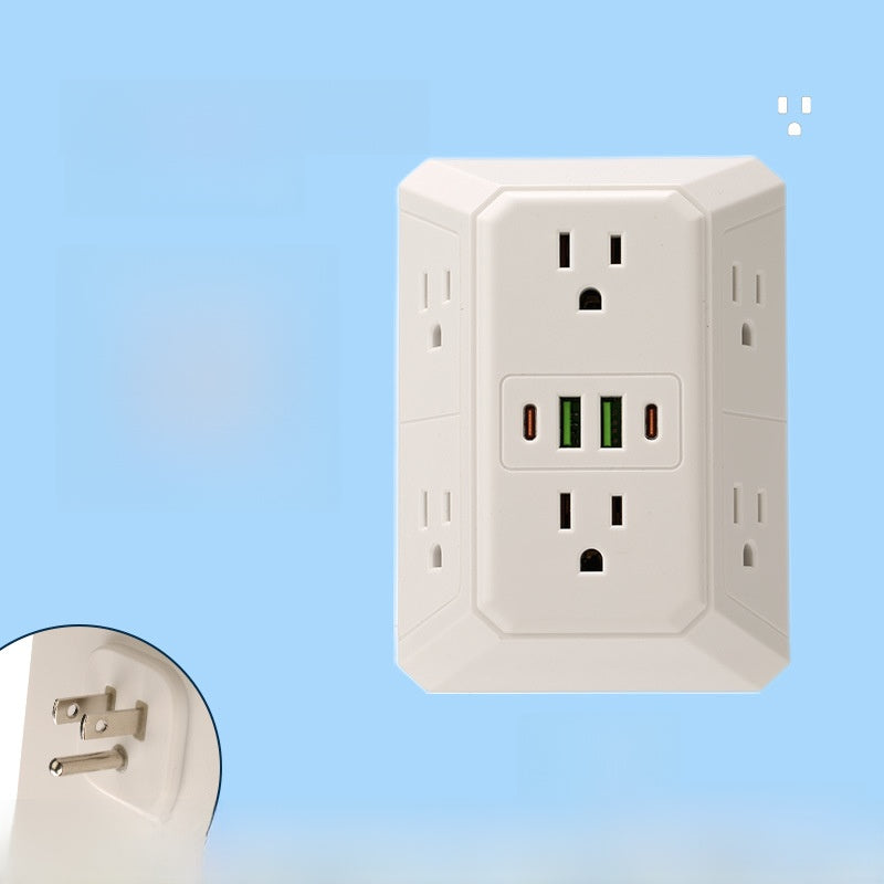Multi Port Wall Power Outlet Converter