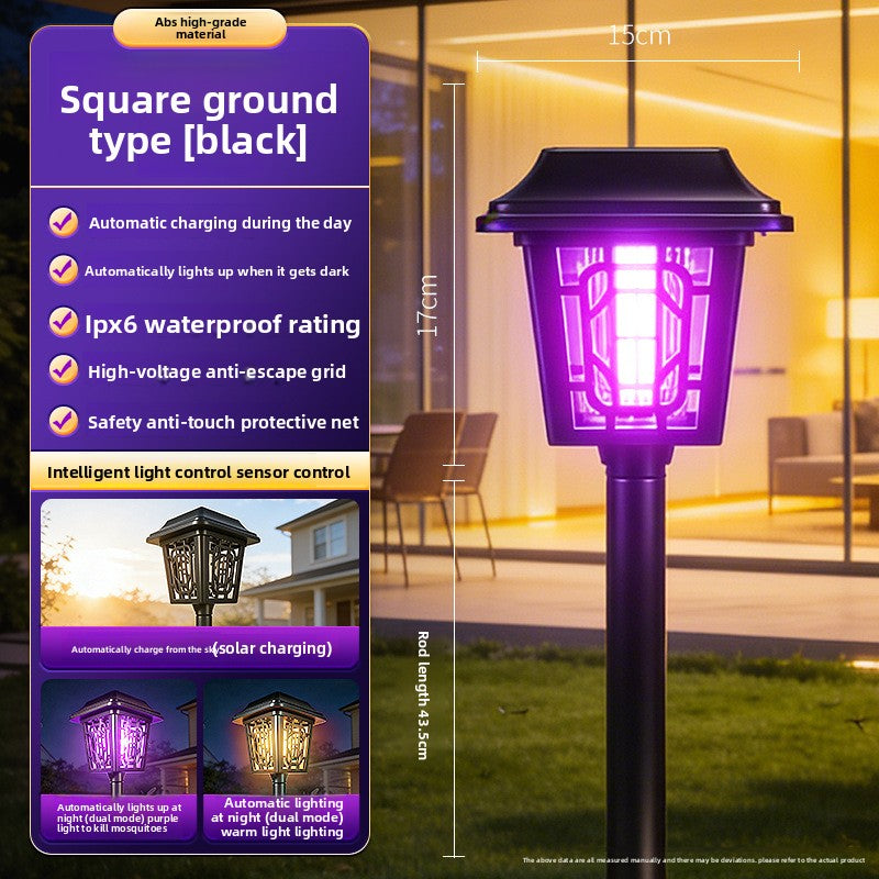 Solar Mosquito Repellent Lamp with LED Lighting
