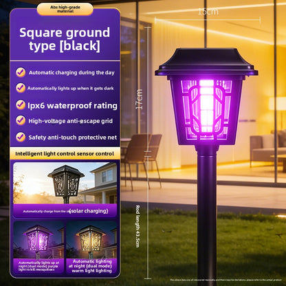 Solar Mosquito Repellent Lamp with LED Lighting