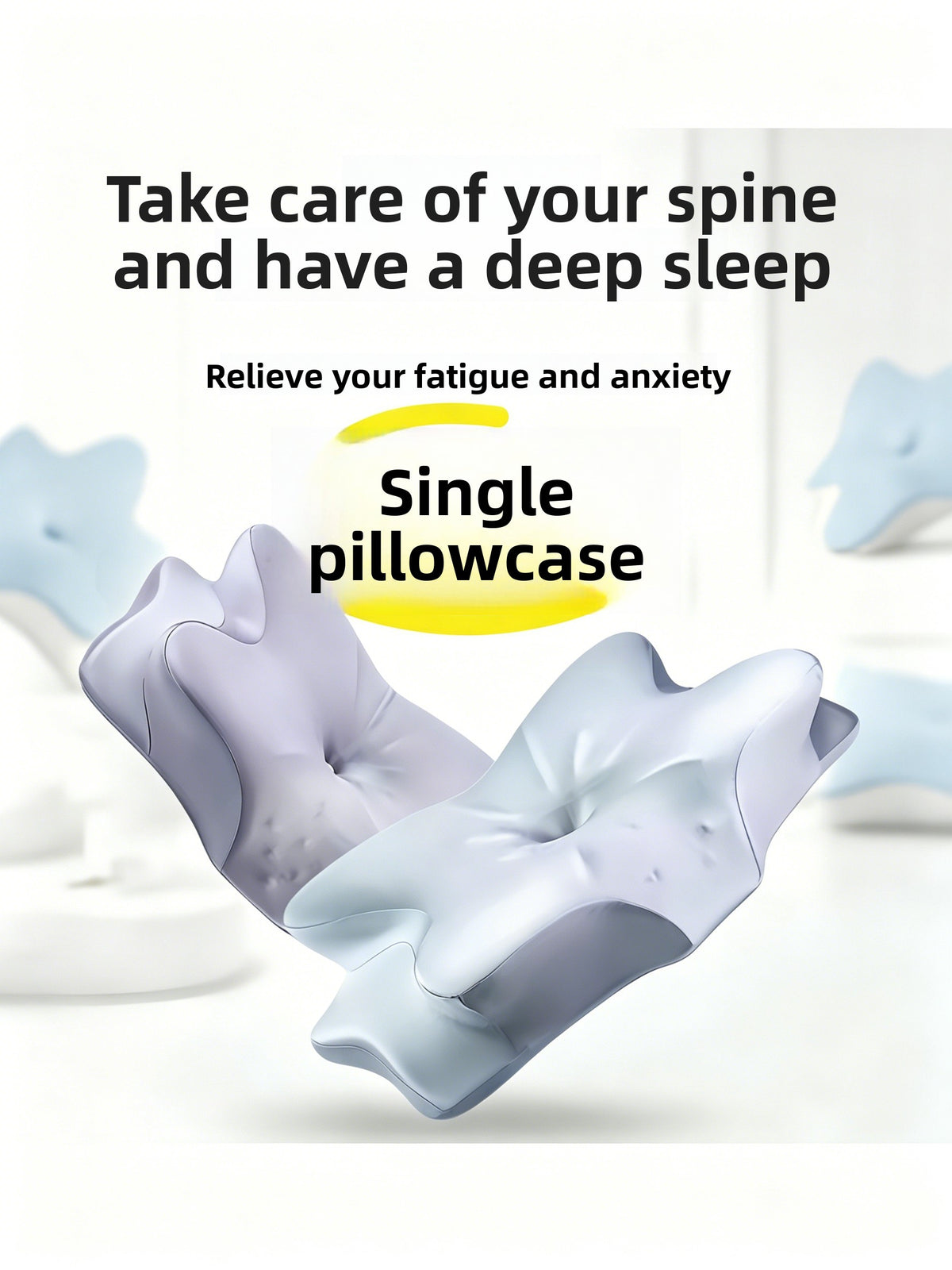Butterfly Shape Memory Foam Pillowcase