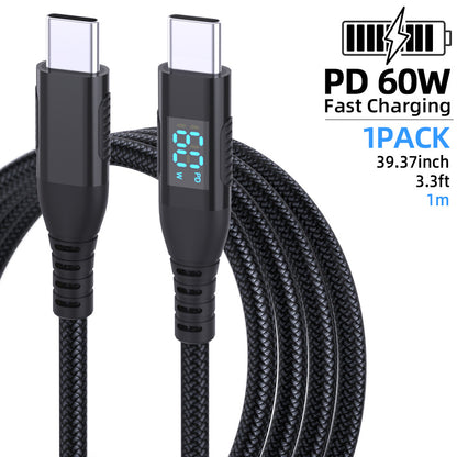 Digital Display Type-C Fast Charging Cable