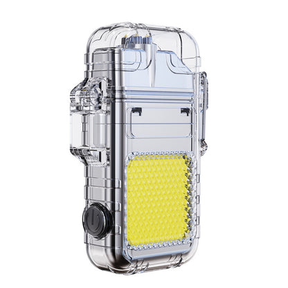 Multifunctional Arc Lighter Keychain with Flashlight and Charger