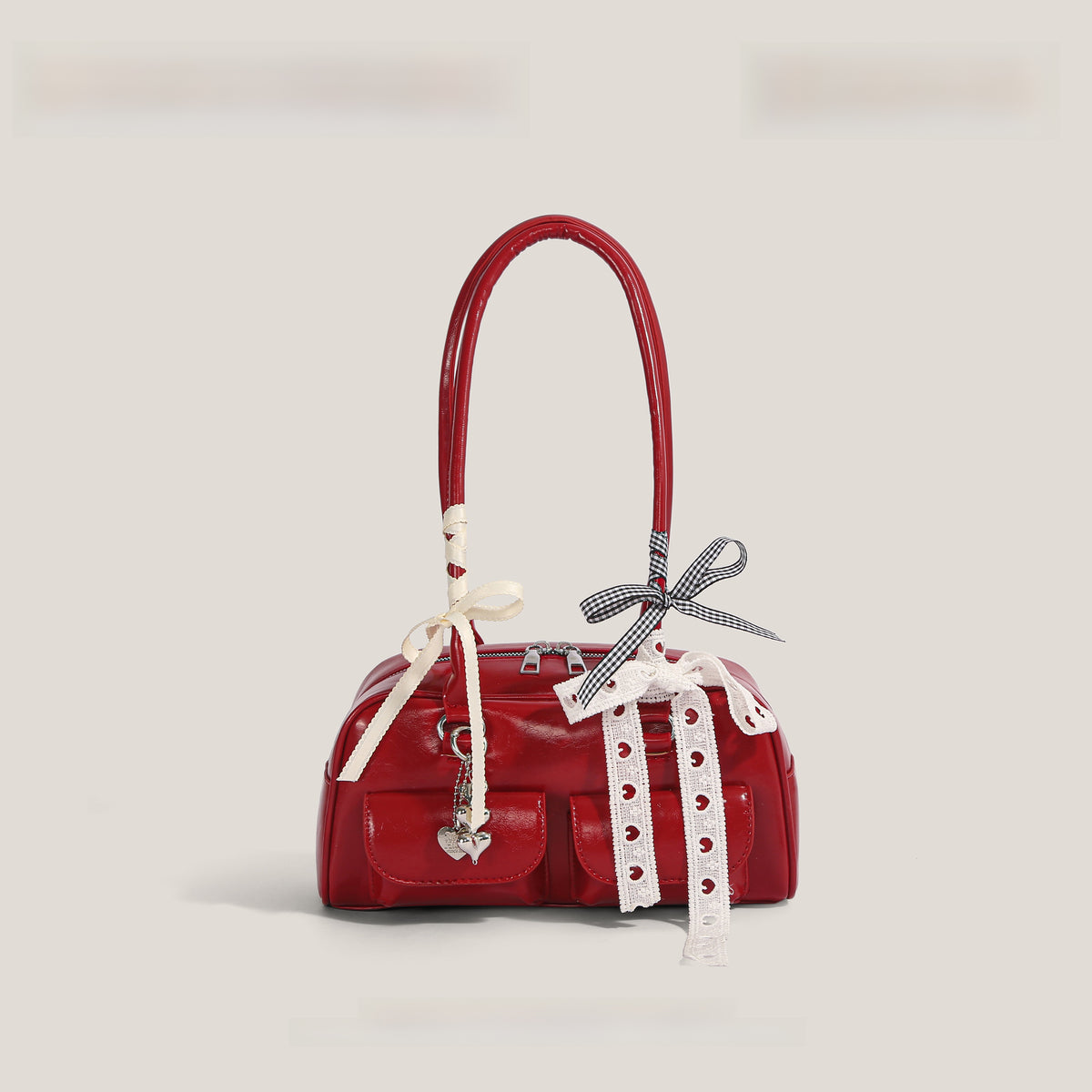 Tote Bag with Silk Scarf Pendant
