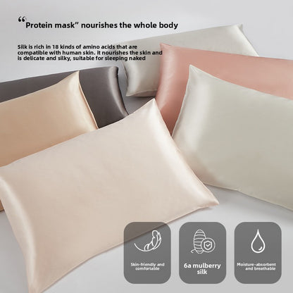 Mulberry Silk Pillowcase Double-Sided with Embroidered