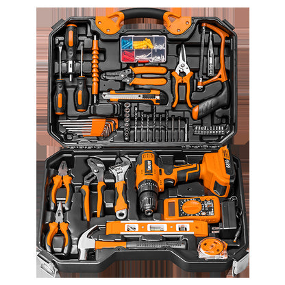 Electric drill set tool box