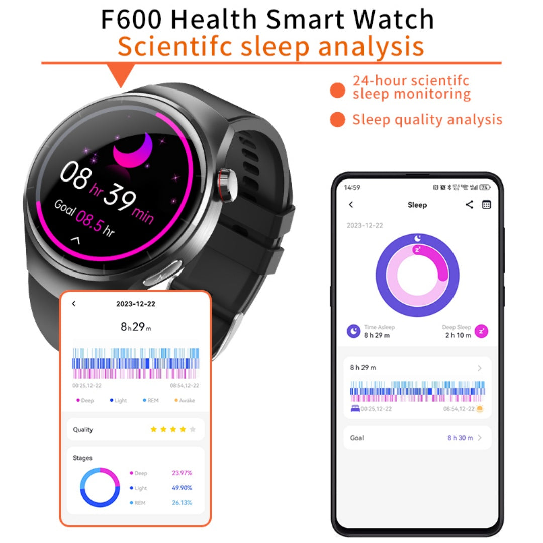 New 1.55-inch Disc Smart Watch Health Tracker Health Manager