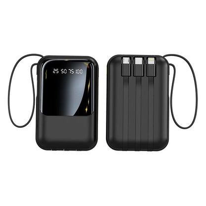 Portable Power Bank 20000mAh with Built-in Cable