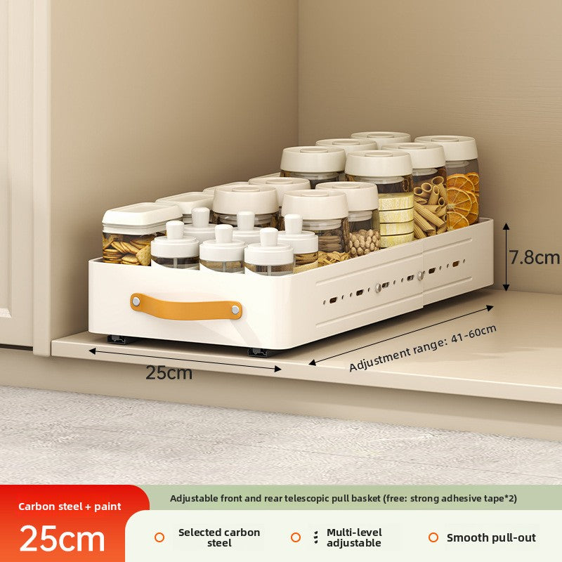 Pull-out Kitchen Cabinet Storage Drawer Organizer