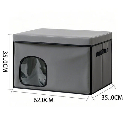 Enclosed Pet Cooling Bed with Ice Compartment