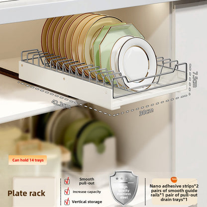 Pull-out Kitchen Cabinet Storage Drawer Organizer