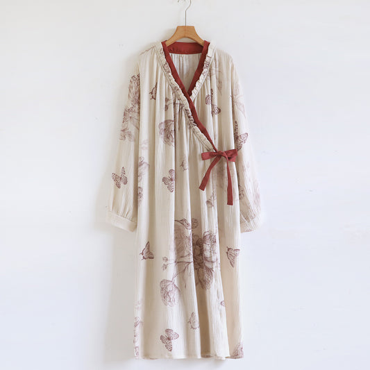 Cotton Kimono Pajama Set Lounge Wear