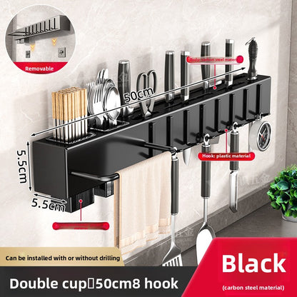 Wall Mounted Kitchen Knife and Utensil Holder