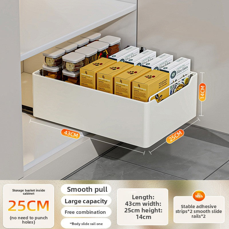 Pull-out Kitchen Cabinet Storage Drawer Organizer
