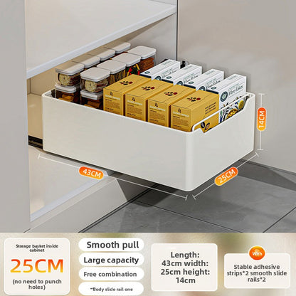 Pull-out Kitchen Cabinet Storage Drawer Organizer