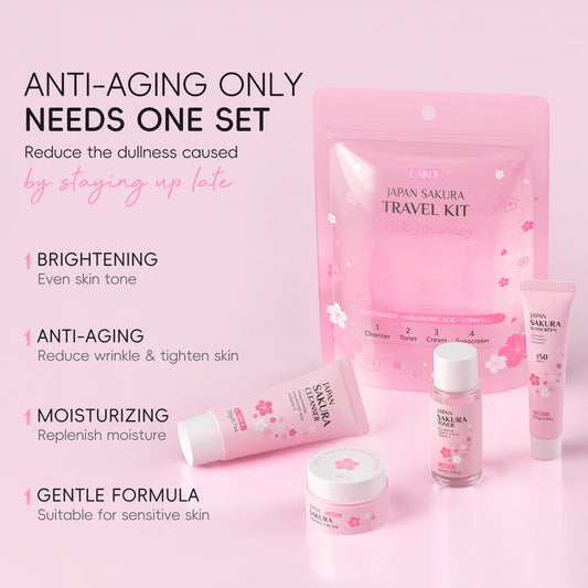Lecco Sakura Skincare Travel Set