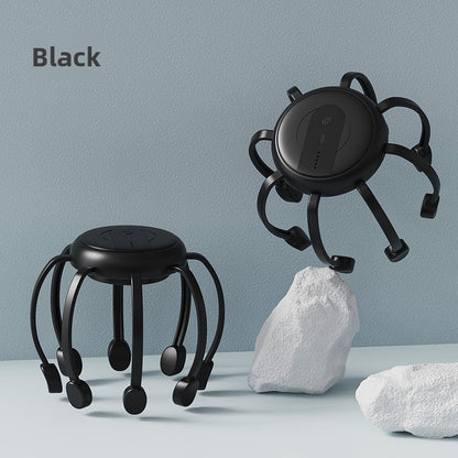 Octopus Head Massager with Vibration Therapy