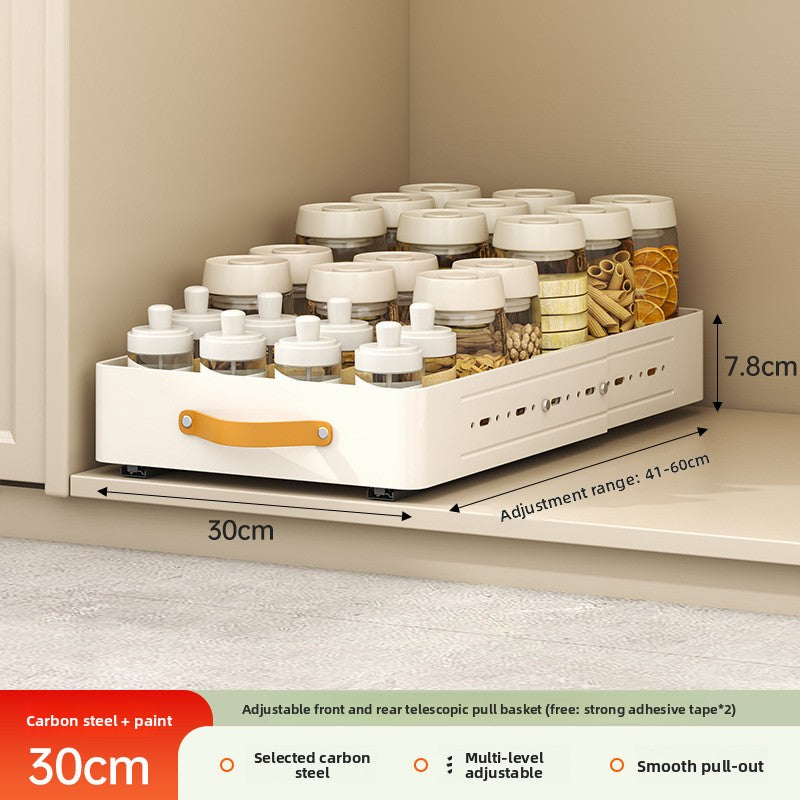 Pull-out Kitchen Cabinet Storage Drawer Organizer