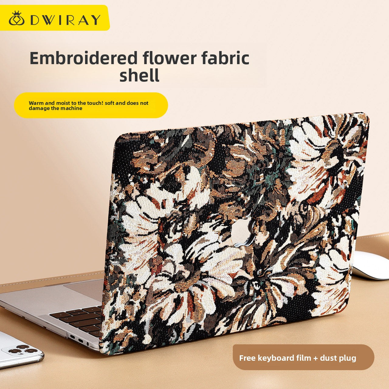 Embroidered Laptop Protective Case for MacBook