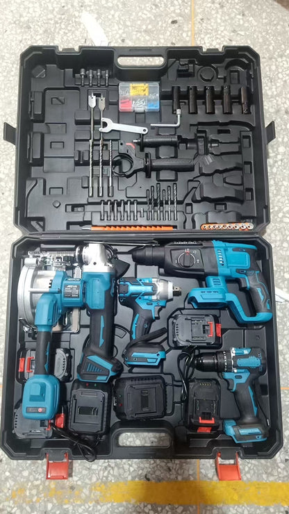 Brushless Lithium Power Tool Set with Multiple Attachments