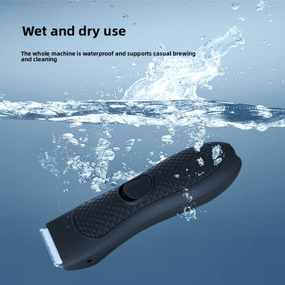 Electric Hair Trimmer Waterproof Painless Body Groomer