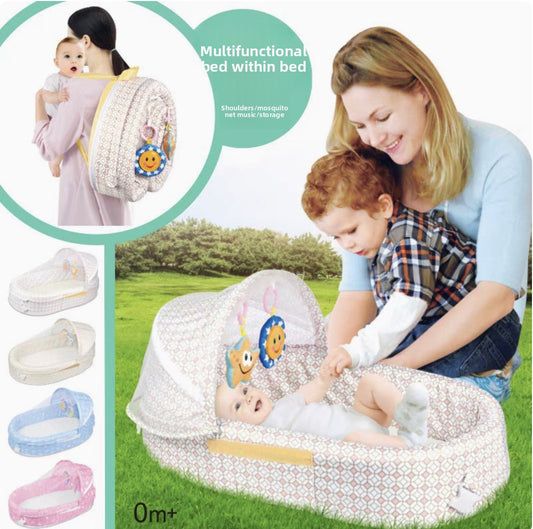 Foldable Portable Baby Bed with Mosquito Net