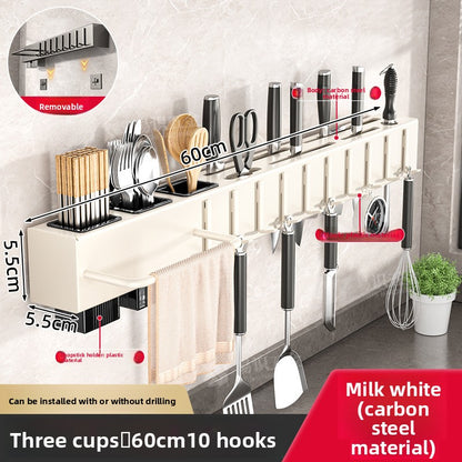 Wall Mounted Kitchen Knife and Utensil Holder