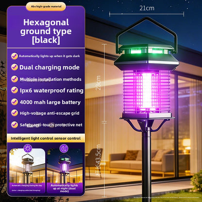 Solar Mosquito Repellent Lamp with LED Lighting