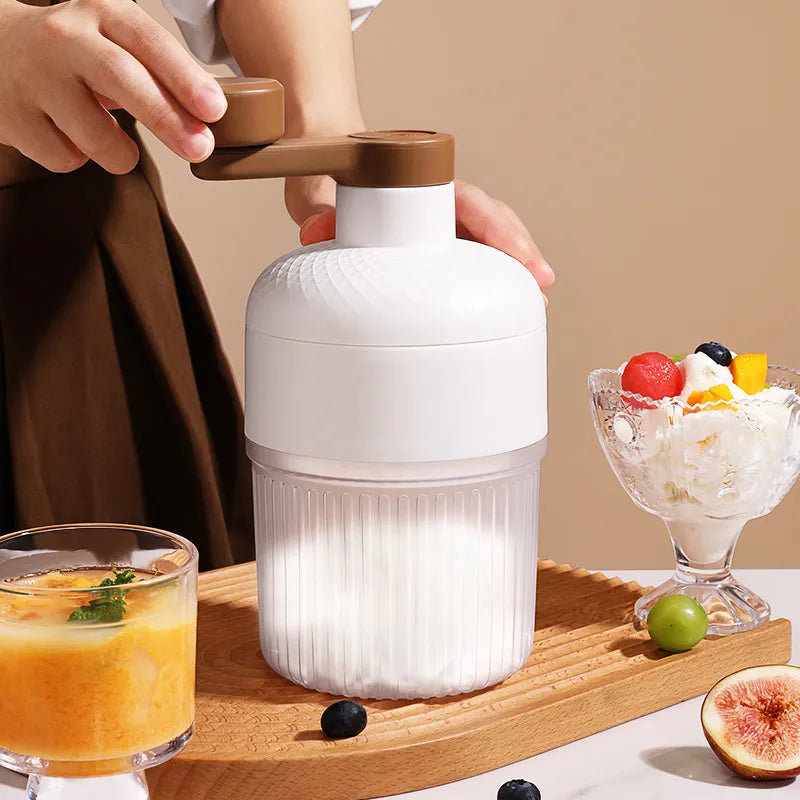 Manual Ice Crusher and Ice Cube Tray (No Electricity Required)