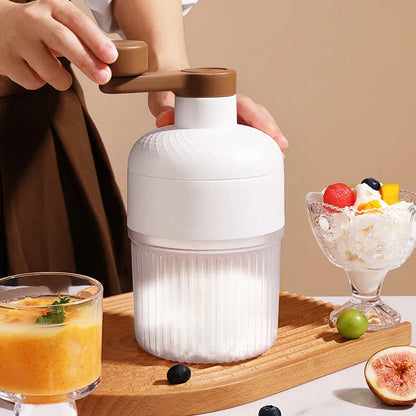 Manual Ice Crusher and Ice Cube Tray (No Electricity Required)