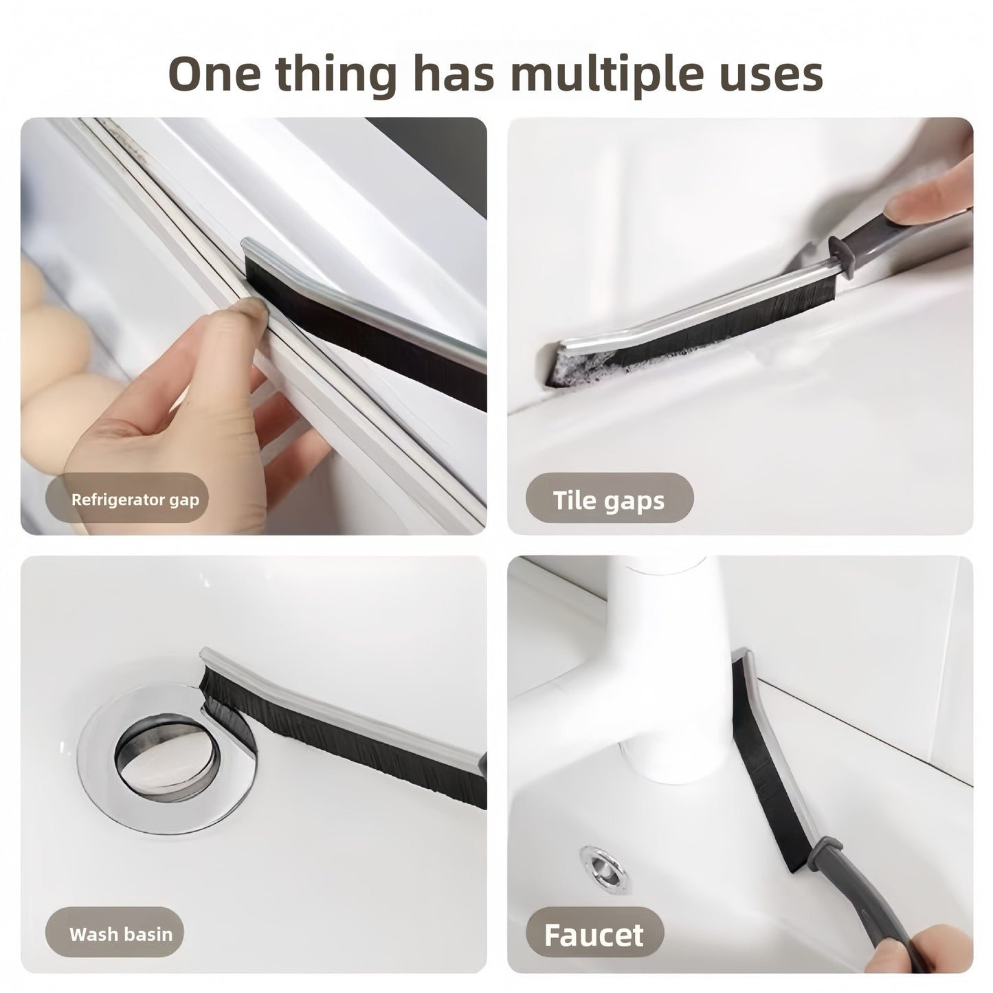 Long Handle Tile Gap Cleaning Brush