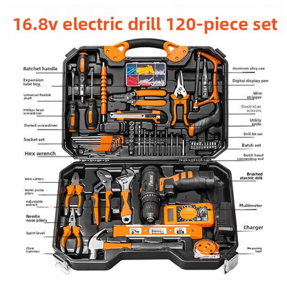 Electric drill set tool box