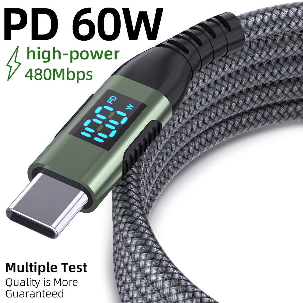 Digital Display Type-C Fast Charging Cable