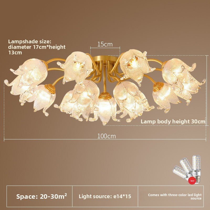 All-Copper Ceiling Lamp